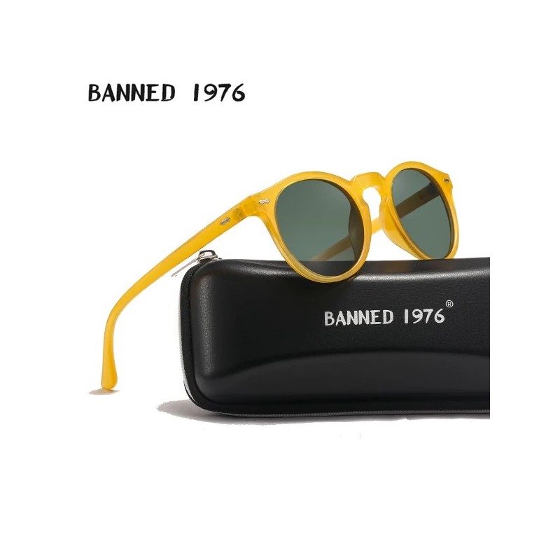 Brand Designer Femei Bărbați Ochelari de soare polarizați Vintage Lentile rotunde Ochelari de soare Cool Driving UV400 Ochi Ochi