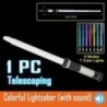 Noua sabie cu laser RGB Jucării cu sabie cu laser Sabie luminoasă 7 culori Schimbă copii Soundfonts Force FX FOC Jucării cu sabi