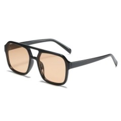 Ochelari de soare pătrați de designer de marcă vintage, modă pentru femei, culori retro bomboane, ochelari de soare cu oglindă, 