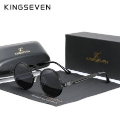 KINGSEVEN Ochelari de soare gotici Steampunk de înaltă calitate, polarizați, bărbați, femei, de designer de marcă, ochelari de s