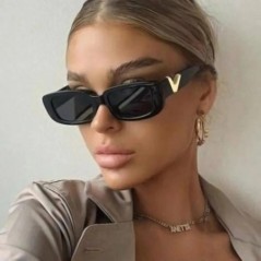 Ochelari de soare retro, cool, cu cadru mic, ochi de pisică, pentru femei 2023, ochelari de soare de lux pentru bărbați, ochelar