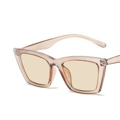 INS, ochelari de soare vintage cu ochi de pisică, ochelari de soare pătrați cu cadru mic pentru femei, de designer de marcă, nua