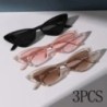 Set de 3 perechi de ochelari de soare mici, ochi de pisică, pentru femei