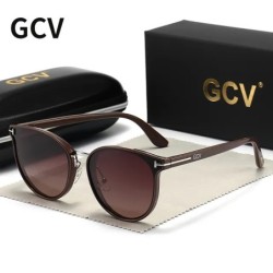 2021 GCV ochelari de soare polarizați pentru damă, ochi de pisică, ochelari de soare la modă, de lux pentru femeie, marcă femini