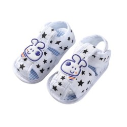 NOU Vară 0-12 luni Nou-născuți Băieți Desene animate Imprimare Pantofi moi pentru pătuț Pantofi pentru bebeluși First Walker San