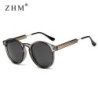 Ochelari de soare rotunzi retro femei bărbați design de marcă ochelari de soare transparenți pentru femei bărbați Oculos De Sol 