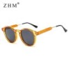 Ochelari de soare rotunzi retro femei bărbați design de marcă ochelari de soare transparenți pentru femei bărbați Oculos De Sol 