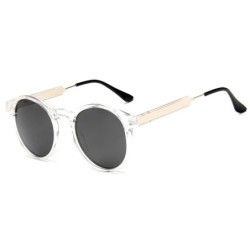 Ochelari de soare rotunzi retro femei bărbați design de marcă ochelari de soare transparenți pentru femei bărbați Oculos De Sol 