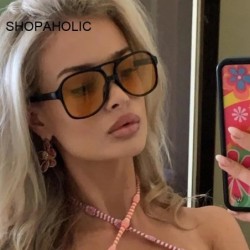 Ochelari de soare vintage supradimensionați pentru femeie, marcă de modă, ochelari de soare cu ramă mare, pentru femei, culori b