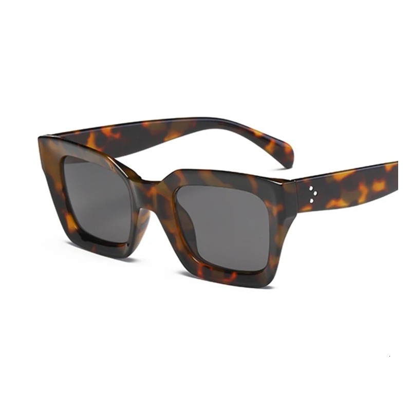Ochelari de soare pătrați de marcă de lux pentru femeie de modă nouă ochelari de soare vintage supradimensionați pentru femeie c