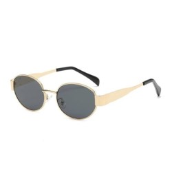 Ochelari de soare ovali de modă pentru femei Tendințe 2024 Ochelari de soare punk de designer de marcă de lux pentru doamne Oche