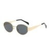 Ochelari de soare ovali de modă pentru femei Tendințe 2024 Ochelari de soare punk de designer de marcă de lux pentru doamne Oche
