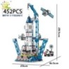 HUIQIBAO Blocuri de construcție cu rachete cu echipaj de aviație spațială cu figurină de astronaut Cărămizi model aerospațial de