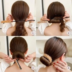 Moda coreeană Crystal Pearl Updo Agrafe de păr Elegante împletitură Barete de păr Accesorii pentru păr Fete Femei