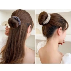 Moda coreeană Crystal Pearl Updo Agrafe de păr Elegante împletitură Barete de păr Accesorii pentru păr Fete Femei