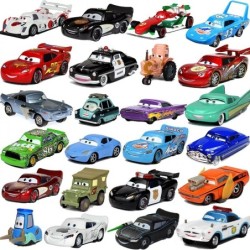 Mașini Disney Pixar Cars 2 3 Jucărie Fulger McQueen Mater Sheriff Din aliaj Metal Model Mașină 1:55 Jucării din metal Vehicule B