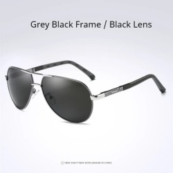 Ochelari de soare polarizați pentru bărbați AORON Ochelari de soare clasici pentru pilot, acoperire anti-reflex, lentile, rame d