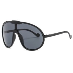 Ochelari de soare vintage dintr-o singură bucată de șampanie pentru femei Ochelari de soare supradimensionați la modă nouă, nuan