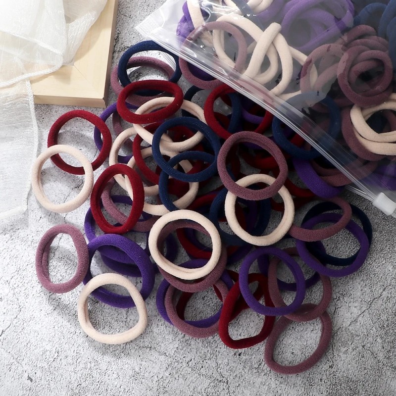 50 buc Benți pentru păr pentru femei, fete, culori mixte, 4 cm, legături de păr de bază, bentiță elastică pentru păr, accesorii 50 buc Benți pentru păr pentru femei, fete, culori mixte, 4 cm, legături de păr de bază, bentiță elastică pentru păr, accesorii