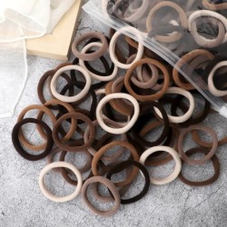 50 buc Benți pentru păr pentru femei, fete, culori mixte, 4 cm, legături de păr de bază, bentiță elastică pentru păr, accesorii 
