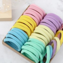 50 buc Benți pentru păr pentru femei, fete, culori mixte, 4 cm, legături de păr de bază, bentiță elastică pentru păr, accesorii 