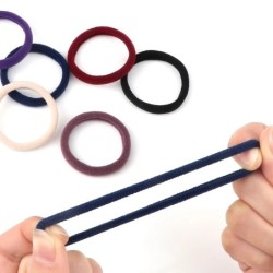 50 buc Benți pentru păr pentru femei, fete, culori mixte, 4 cm, legături de păr de bază, bentiță elastică pentru păr, accesorii 