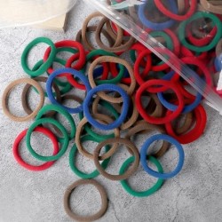 50 buc Benți pentru păr pentru femei, fete, culori mixte, 4 cm, legături de păr de bază, bentiță elastică pentru păr, accesorii 
