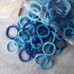50 buc Benți pentru păr pentru femei, fete, culori mixte, 4 cm, legături de păr de bază, bentiță elastică pentru păr, accesorii 
