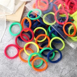 50 buc Benți pentru păr pentru femei, fete, culori mixte, 4 cm, legături de păr de bază, bentiță elastică pentru păr, accesorii 