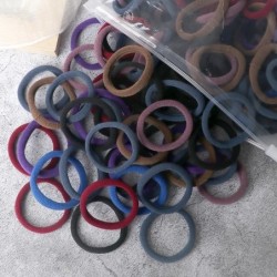 50 buc Benți pentru păr pentru femei, fete, culori mixte, 4 cm, legături de păr de bază, bentiță elastică pentru păr, accesorii 