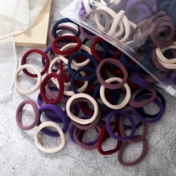 50 buc Benți pentru păr pentru femei, fete, culori mixte, 4 cm, legături de păr de bază, bentiță elastică pentru păr, accesorii 