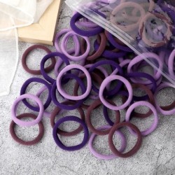 50 buc Benți pentru păr pentru femei, fete, culori mixte, 4 cm, legături de păr de bază, bentiță elastică pentru păr, accesorii 