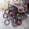 50 buc Benți pentru păr pentru femei, fete, culori mixte, 4 cm, legături de păr de bază, bentiță elastică pentru păr, accesorii 