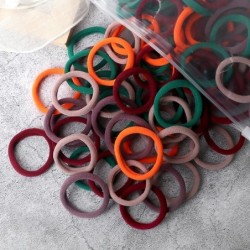 50 buc Benți pentru păr pentru femei, fete, culori mixte, 4 cm, legături de păr de bază, bentiță elastică pentru păr, accesorii 