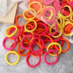 50 buc Benți pentru păr pentru femei, fete, culori mixte, 4 cm, legături de păr de bază, bentiță elastică pentru păr, accesorii 