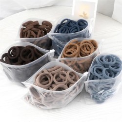 50 bucăți/set femei fete benzi de păr de bază 4 cm, culori uni simple, bentiță elastică pentru păr, frânghii, legături, accesori