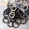 50 bucăți/set femei fete benzi de păr de bază 4 cm, culori uni simple, bentiță elastică pentru păr, frânghii, legături, accesori