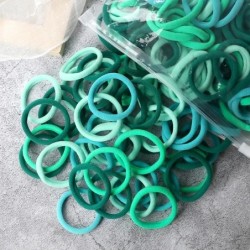 50 bucăți/set femei fete benzi de păr de bază 4 cm, culori uni simple, bentiță elastică pentru păr, frânghii, legături, accesori