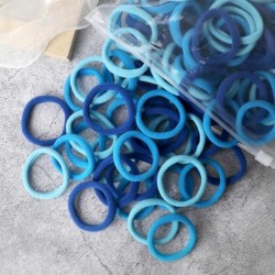 50 bucăți/set femei fete benzi de păr de bază 4 cm, culori uni simple, bentiță elastică pentru păr, frânghii, legături, accesori