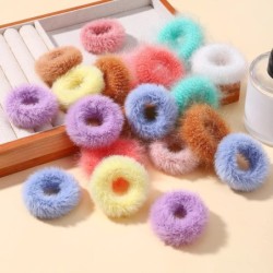 5/15 buc/lot pentru fetițe benzi elastice de păr din pluș Bandă mică de cauciuc pentru copii Dulciuri Scrunchie cu blană Legătur
