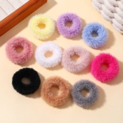 5/15 buc/lot pentru fetițe benzi elastice de păr din pluș Bandă mică de cauciuc pentru copii Dulciuri Scrunchie cu blană Legătur