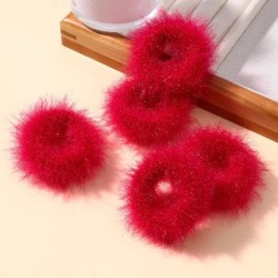 5/15 buc/lot pentru fetițe benzi elastice de păr din pluș Bandă mică de cauciuc pentru copii Dulciuri Scrunchie cu blană Legătur