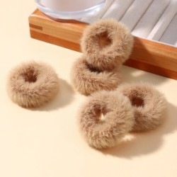 5/15 buc/lot pentru fetițe benzi elastice de păr din pluș Bandă mică de cauciuc pentru copii Dulciuri Scrunchie cu blană Legătur