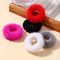 5/15 buc/lot pentru fetițe benzi elastice de păr din pluș Bandă mică de cauciuc pentru copii Dulciuri Scrunchie cu blană Legătur