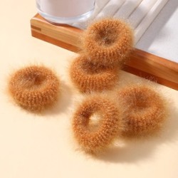 5/15 buc/lot pentru fetițe benzi elastice de păr din pluș Bandă mică de cauciuc pentru copii Dulciuri Scrunchie cu blană Legătur