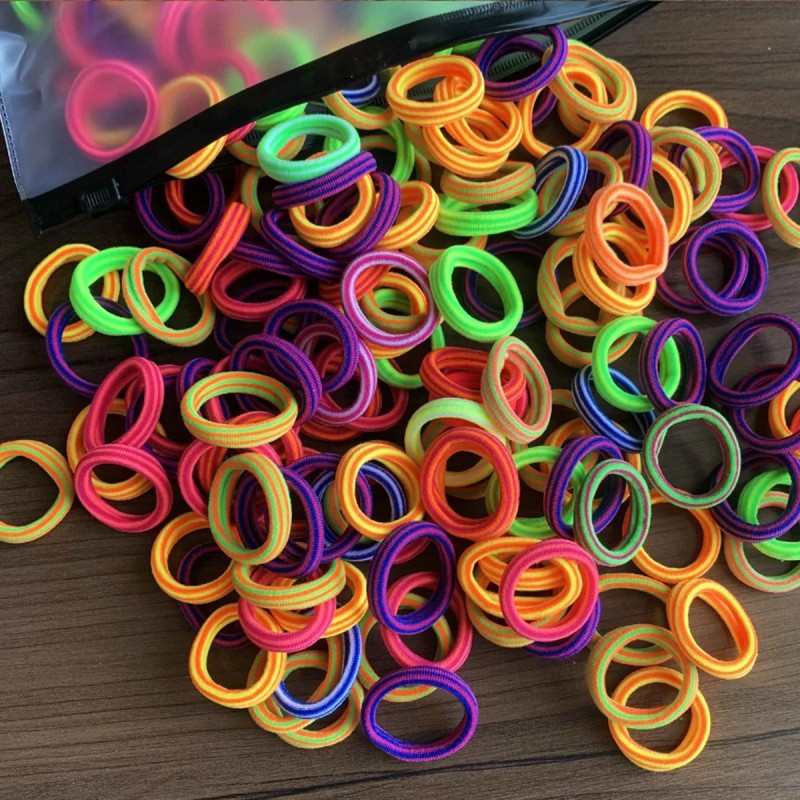 20/50 buc benzi elastice pentru păr pentru fete dulciuri Scrunchie bandă de cauciuc pentru copii agrafe pentru legături de păr b