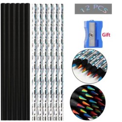 12 buc/set Kawaii Curcubeu Creion 7 Culori Concentric Gradient Creioane Cadou Copii Creioane Colorate Artă Pictură Desen Papetar