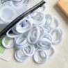 30/50/100 bucăți femei fete culori mixte benzi de păr pentru legături de păr de bază bentiță elastică pentru păr Scrunchies acce