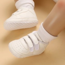 Pantof de primăvară pentru sugari Nou-născut Sugar fete și băieți Recreativ Botez Pantof de mers antiderapant Pantofi alb cu tal