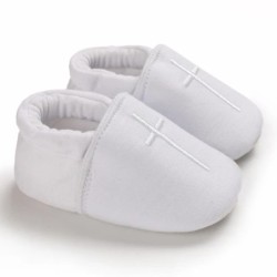 Pantof de primăvară pentru sugari Nou-născut Sugar fete și băieți Recreativ Botez Pantof de mers antiderapant Pantofi alb cu tal